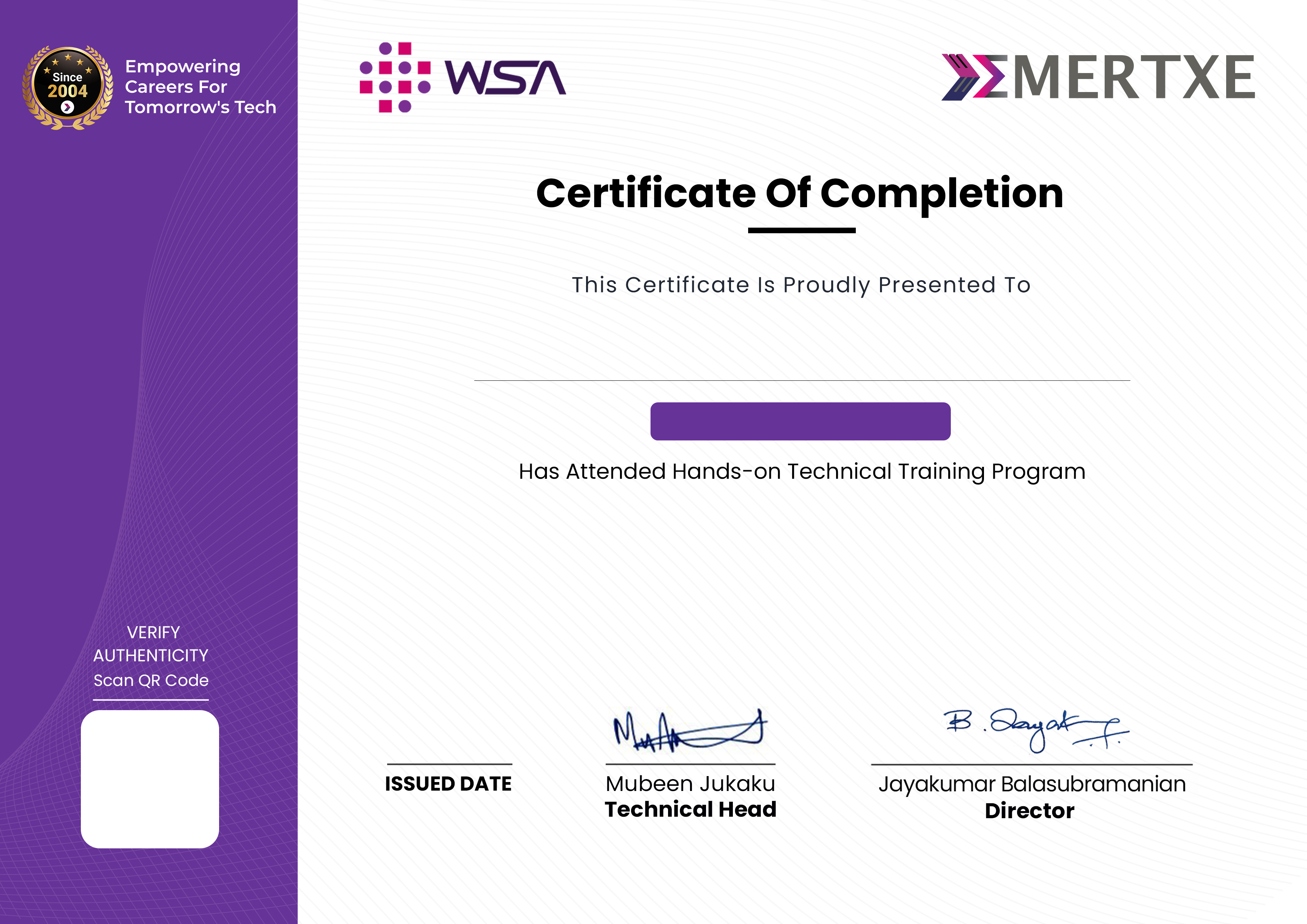 Certificate Template